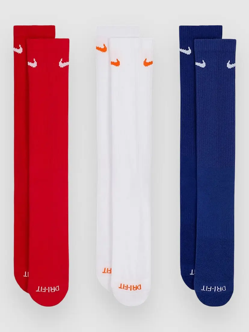 Nike Nike Everyday Plus Cush Crew 3P Socks mønster