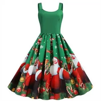 Lili Marleen Julekjole: Bring Christmas, grøn