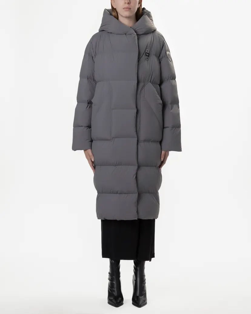 Blauer Blauer 24WBLDK03297 Gray Long Puffer Jacket