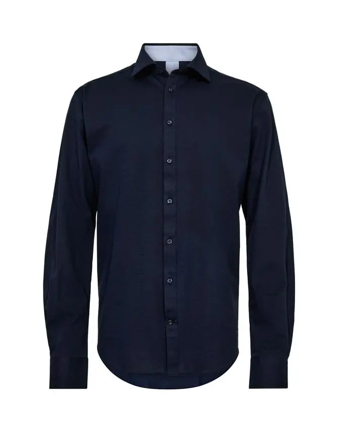 Gino Marcello Knitted mod fit shirt l/s