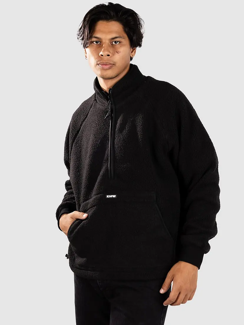 ICHPIG ICHPIG Sherpa Hi-Guard 1/2 Zip Half-Zip Fleecegenser svart