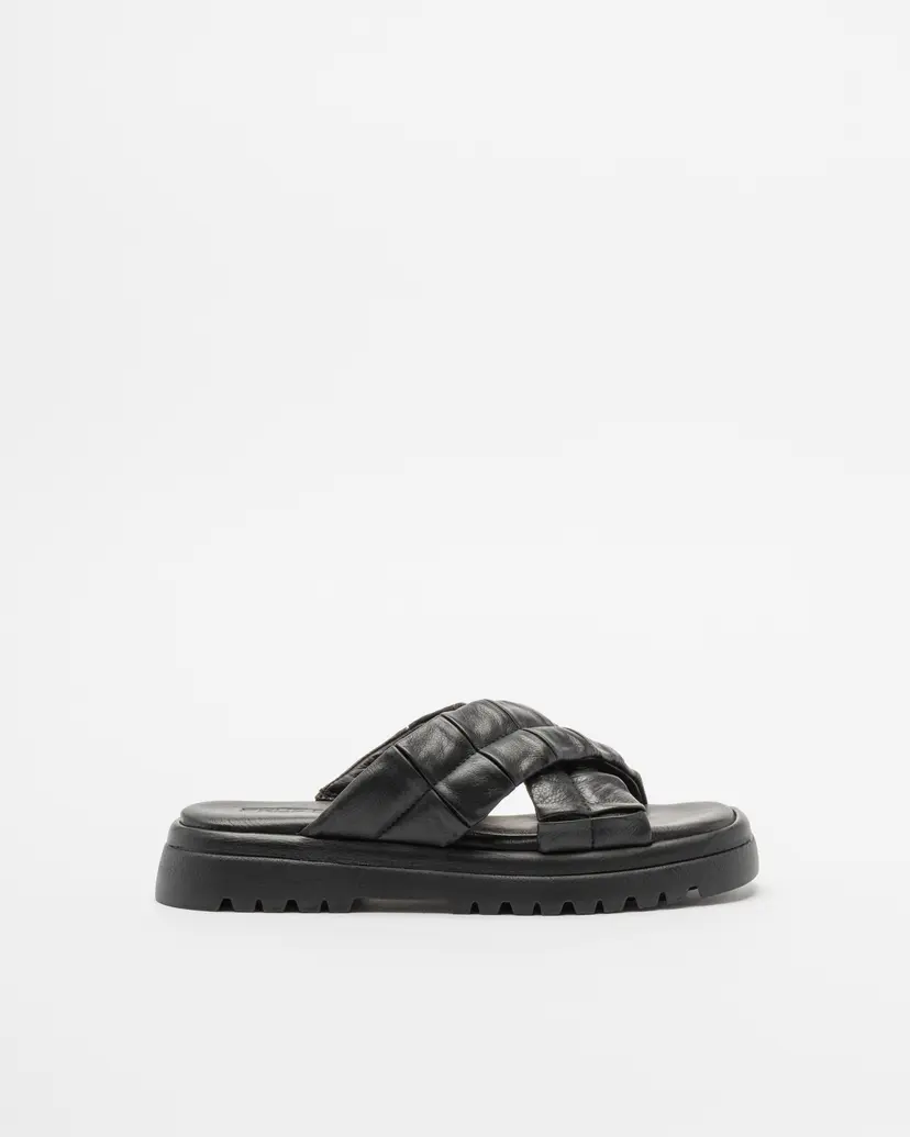 PROF PROF 11202 Black Slide sandals