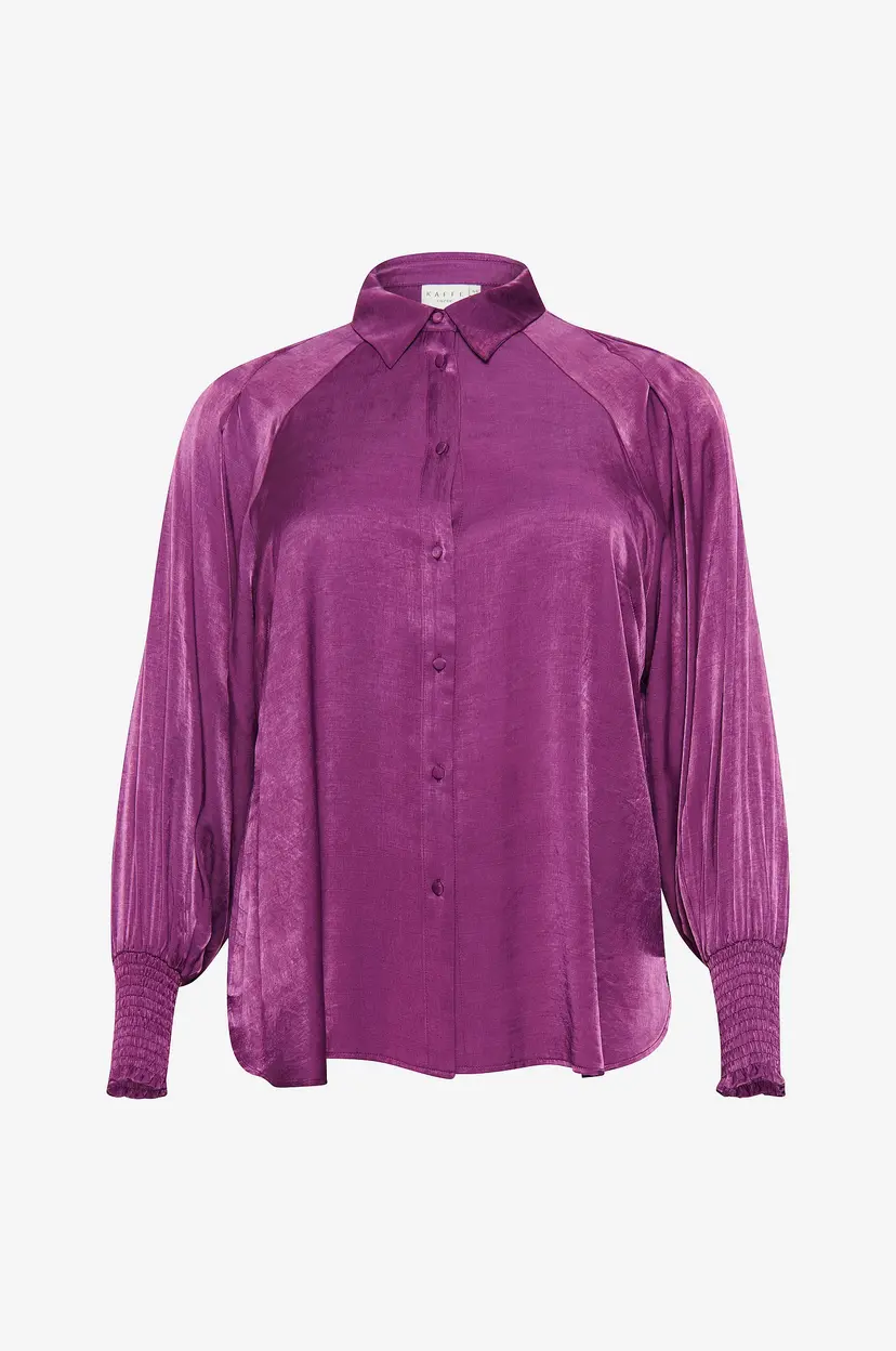 KAFFE Curve Skjorte kcHayli Shirt - Lilla