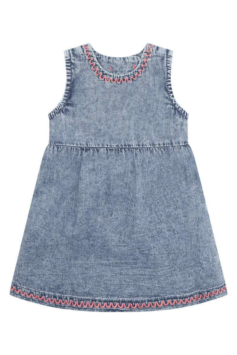 Hust and Claire Hust And Claire Katinka Kjole Washed Denim (92 / 2 år)