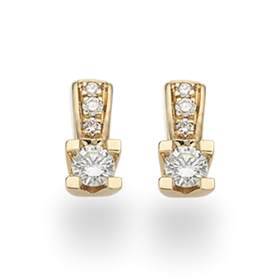 Kleopatra Kleopatra Queen - 14 karat Øreringe med brillant, 0,13ct - 1535,13