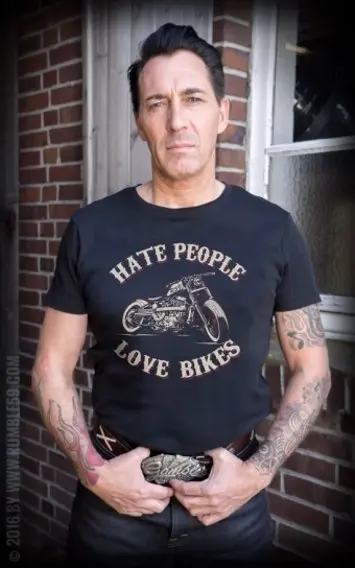 Lili Marleen Rumble 59 T-Shirt Hate People Love Bikes