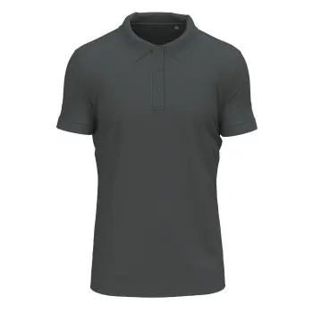 Stedman Stedman Clive Short Sleeve Polo Mørkgrå  ringspunnet bomull X-Large Herre