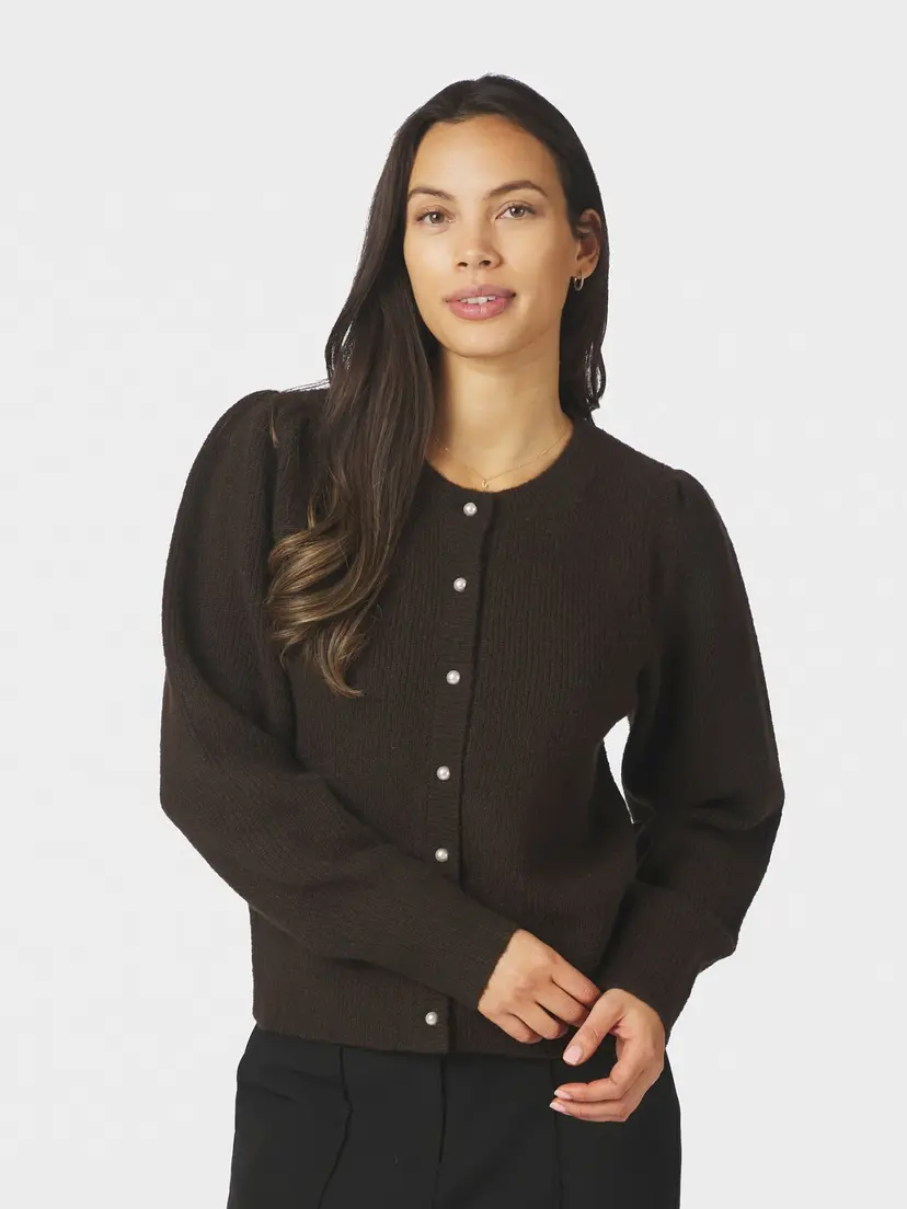 Neo Noir Nuna Knit Cardigan Brown - XS