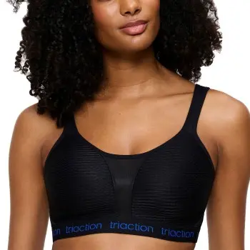 triaction by Triumph Triumph Triaction Energy Lite Padded Sports Bra EX BH Svart B 75 Dame