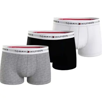 Tommy Hilfiger Tommy Hilfiger 3P Signature Essential Cotton Trunk Svart/Hvit bomull XX-Large Herre