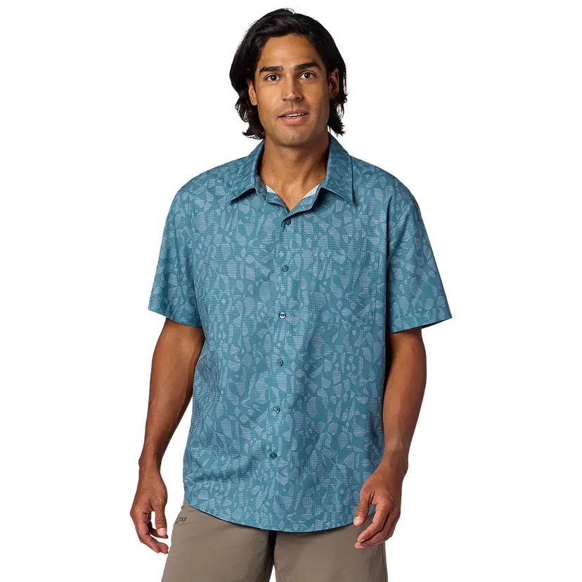 Marmot Marmot M's Airexchange Ss Shirt Seafloor Fiesta Stripe