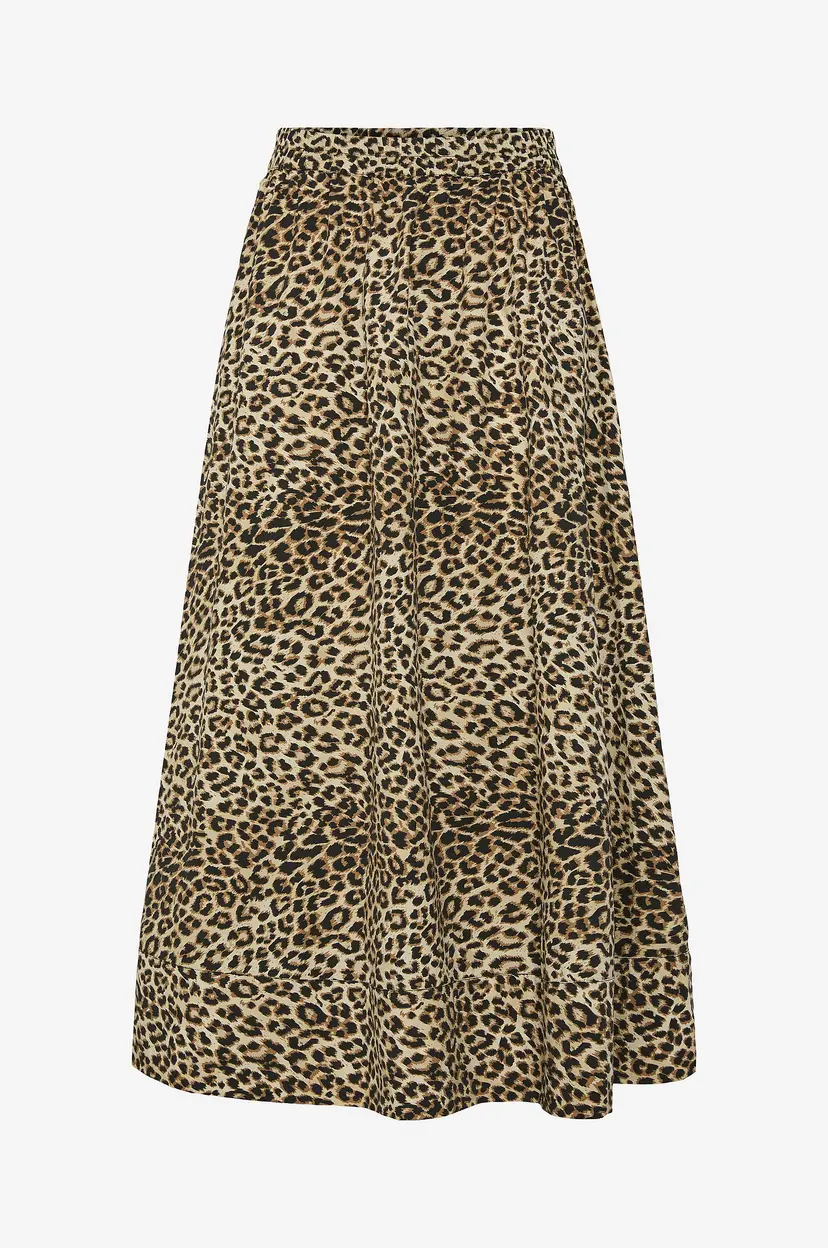 Pieces Skjørt pcNancy HW Ankle Skirt - Brun