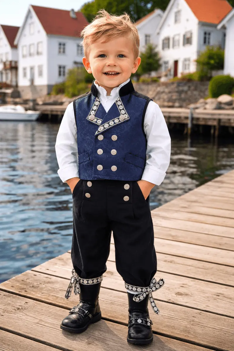 Salto Salto Baby Festdrakt Gutt Blå (50/56)