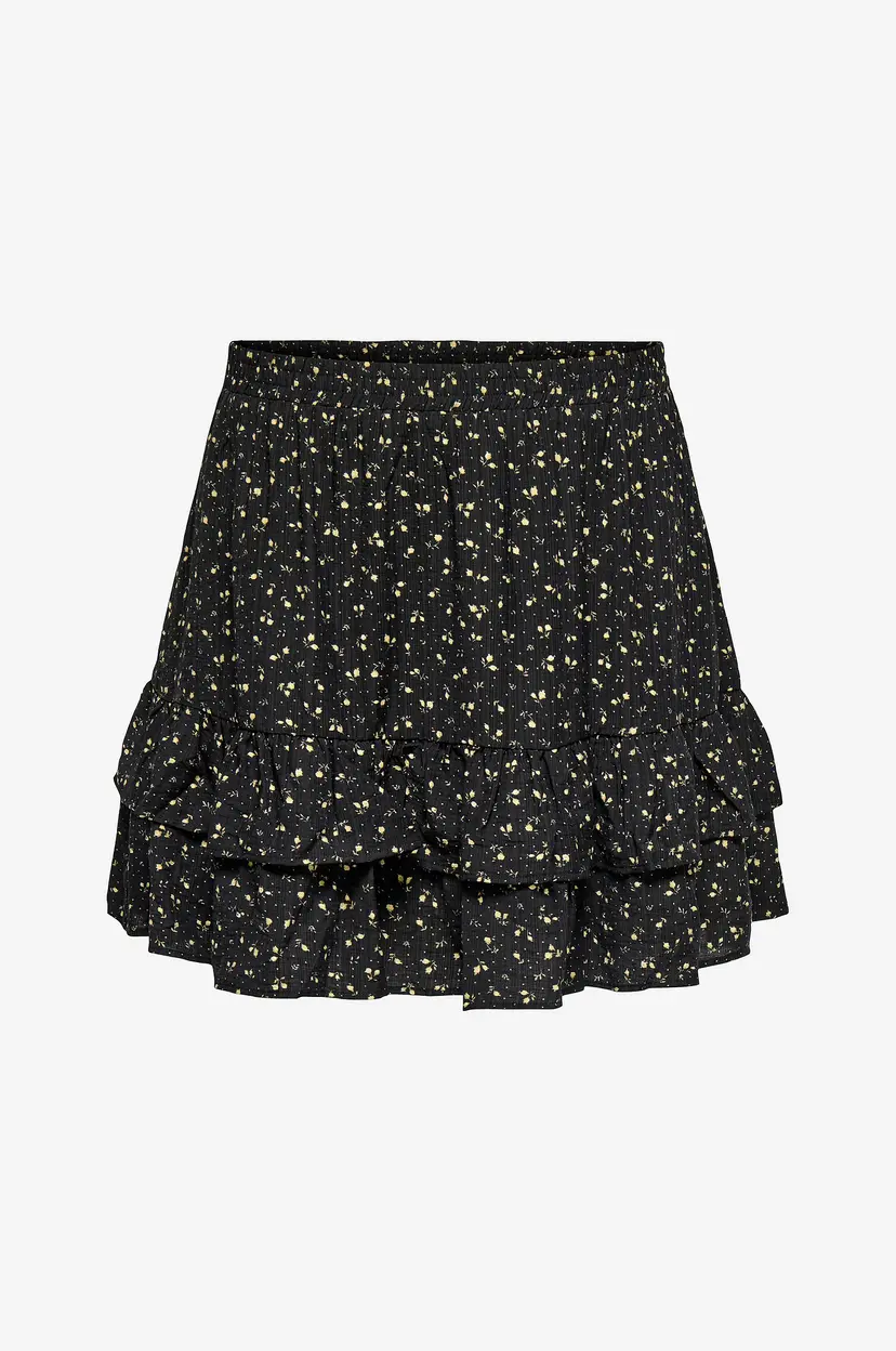 Only Carmakoma Skjørt carAlberthe Short Skirt Aop - Svart
