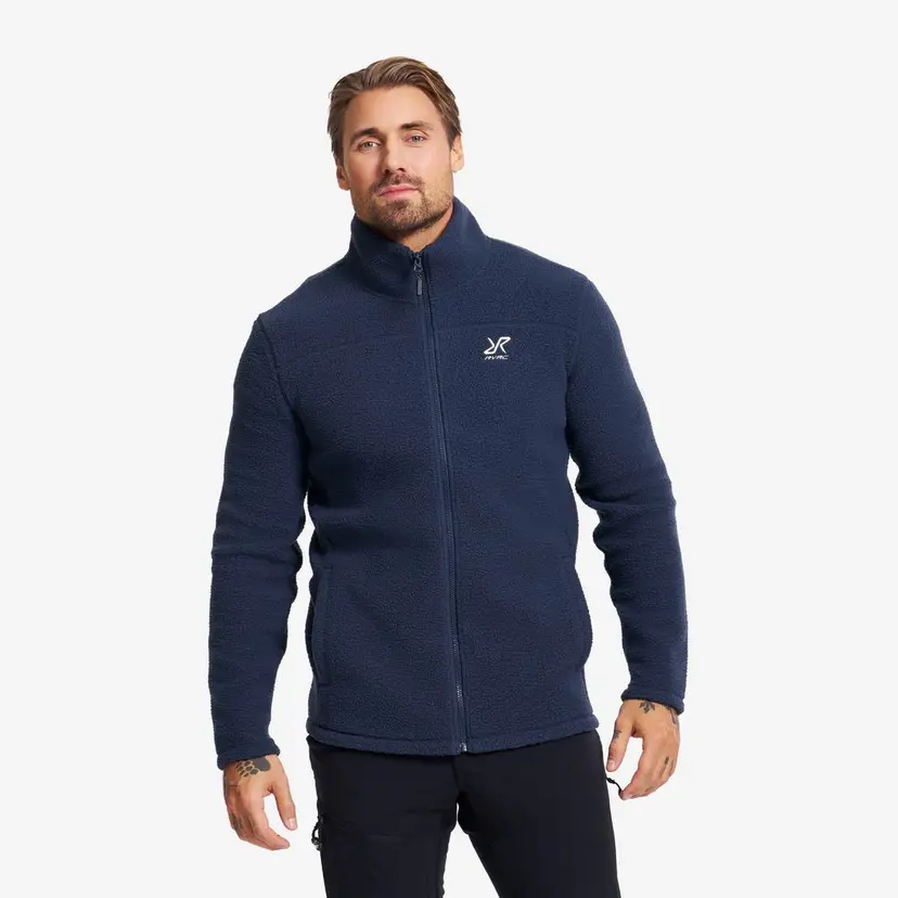 RevolutionRace Moss Pile Fleece Jacket Herre Deep Navy