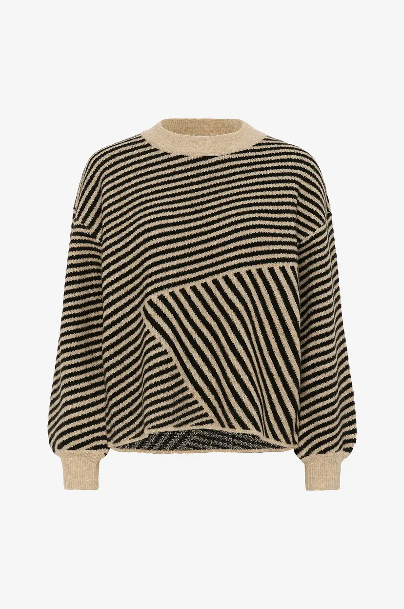 Kaffe Genser kaVerana Knit Pullover - Beige