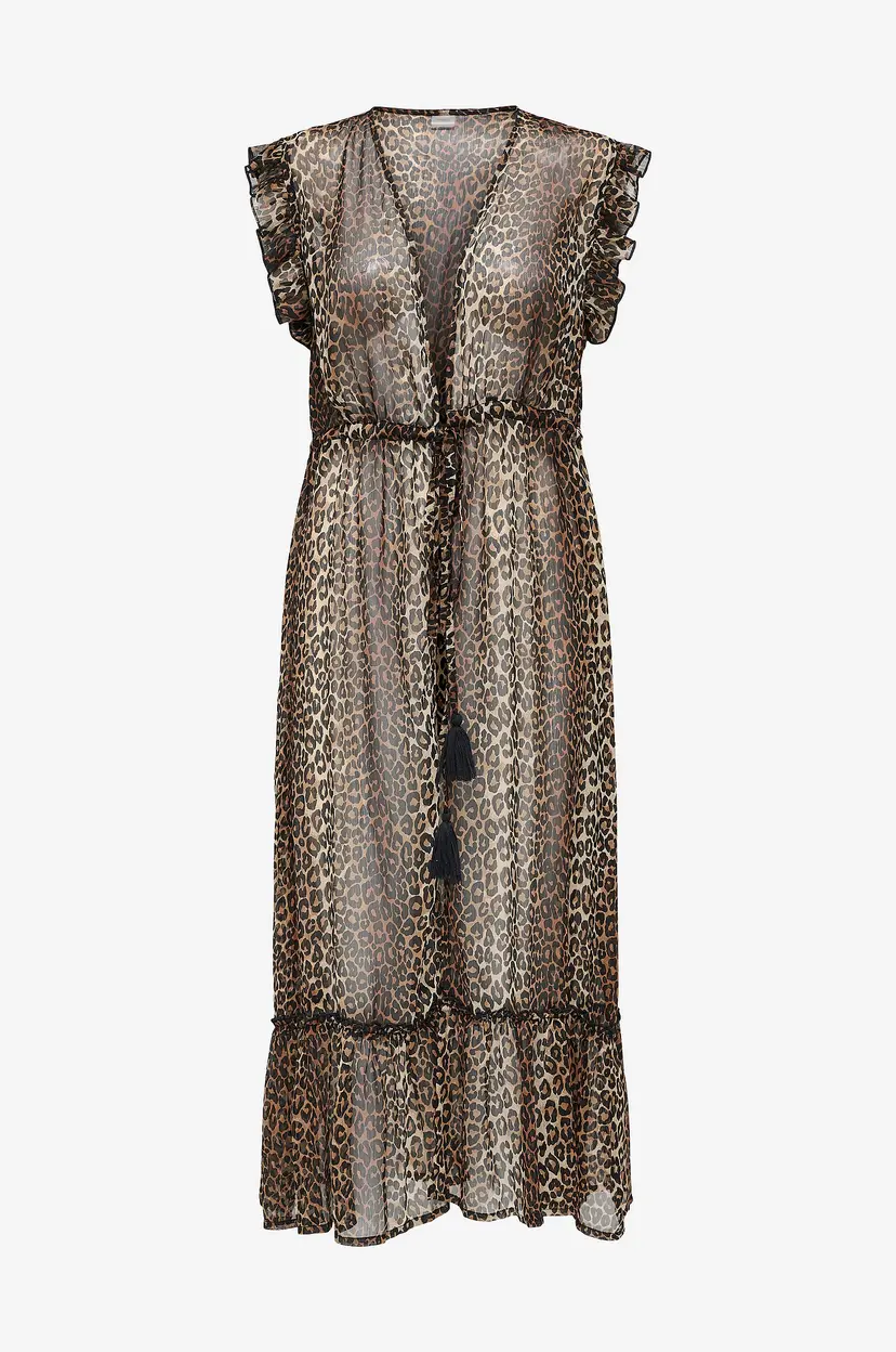 Only Carmakoma Maxikjole carLilja Life Beach Dress Acc - Beige
