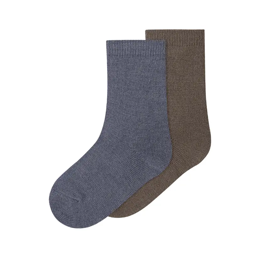 NAME IT Name It - Sokker i Ull 2-pk Wakta Folkstone Gray