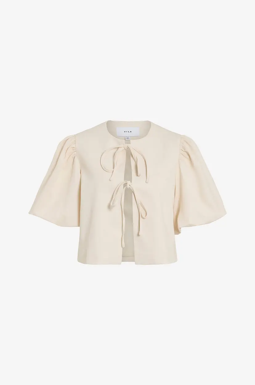 Vila Bluse viMarina 2/4 Short Blazer - Beige