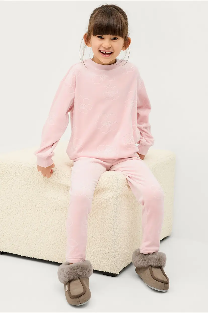 Ellos Collection Velursett Leslie - Rosa