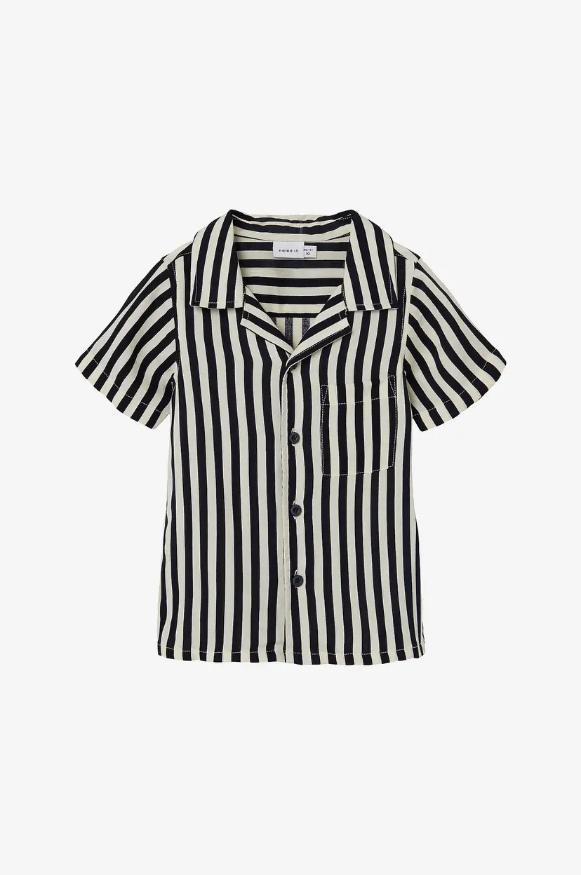 NAME IT Skjorte nmmFerane SS Shirt Box - Svart