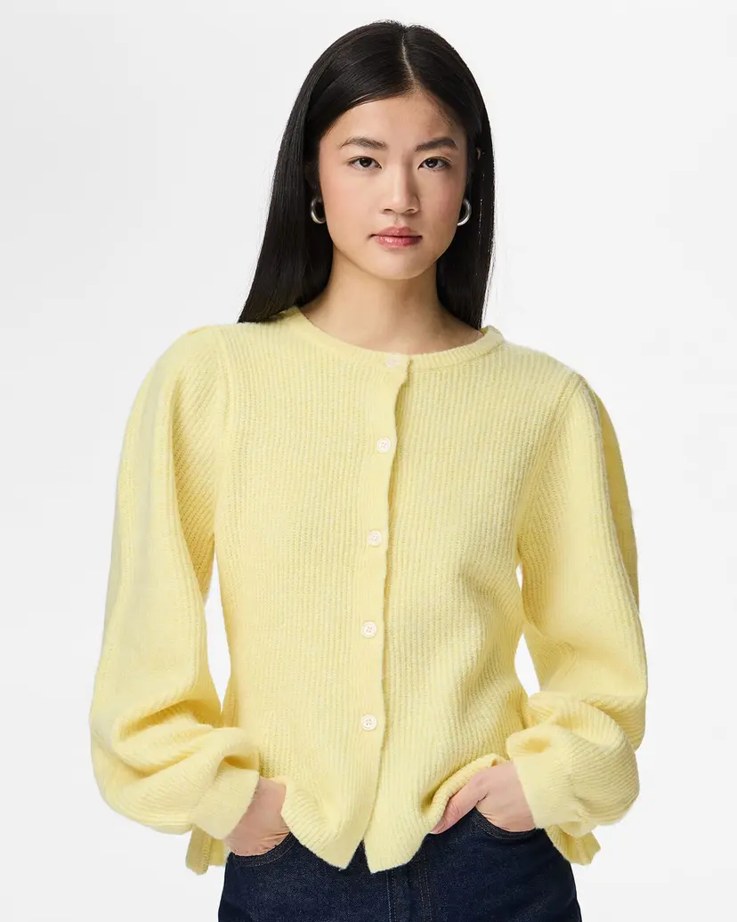 Pieces Strikket Cardigan Silly Puff