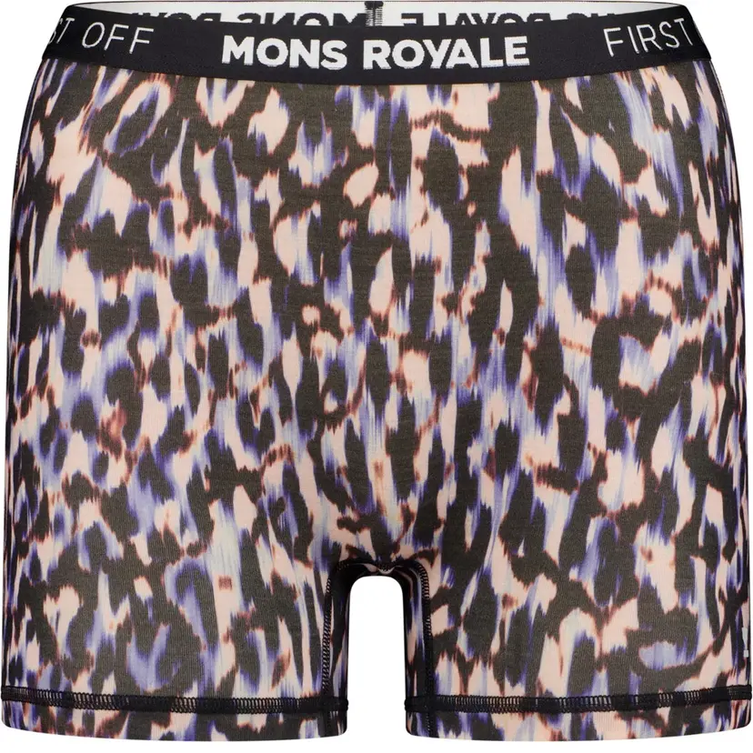 Mons Royale Mons Royale Hannah Merino Hot Pants Rock Leopard