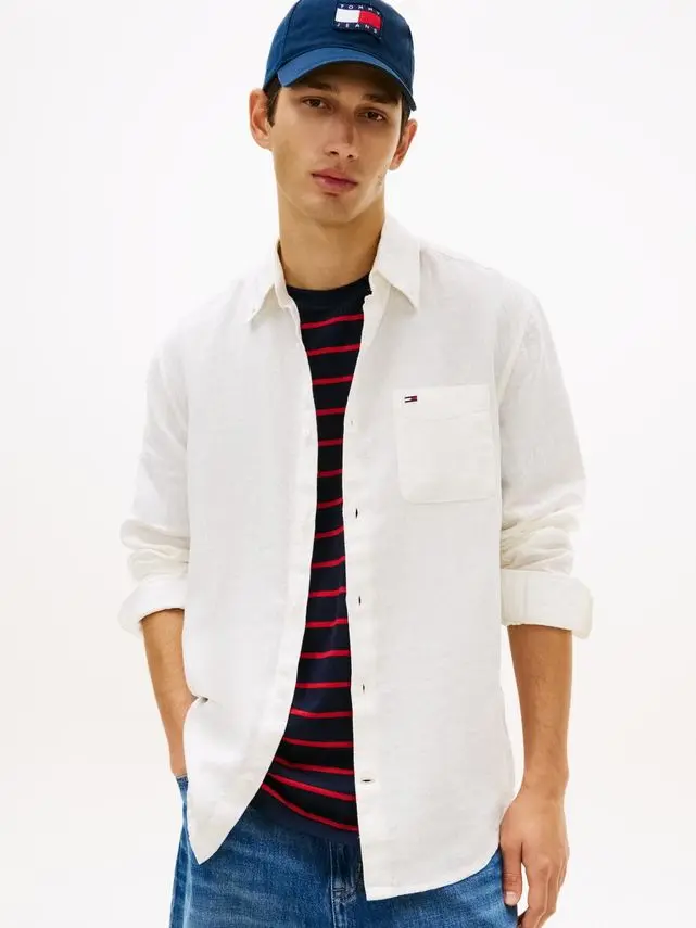 Tommy Jeans TJM REG LINEN SHIRT