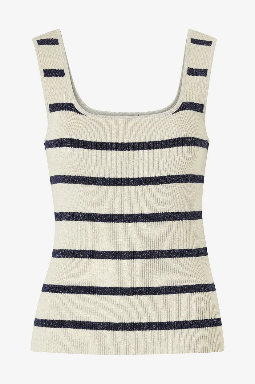 Kaffe Topp kaMorita Knit Top - Beige