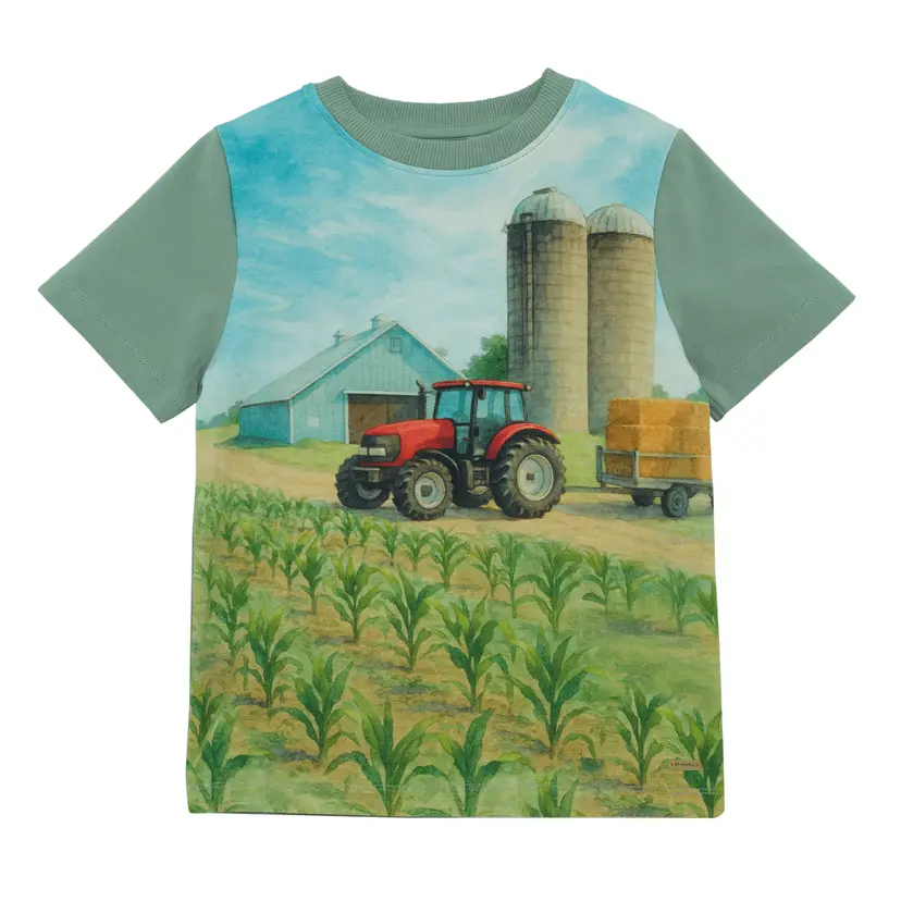 Minymo Minymo - T-skjorte Traktor og Silo Lily Pad