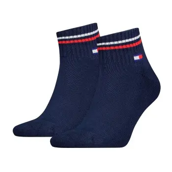 Tommy Hilfiger Tommy Men Uni TJ Iconic Quarter Socks Strømper 2P Marine Str 43/46