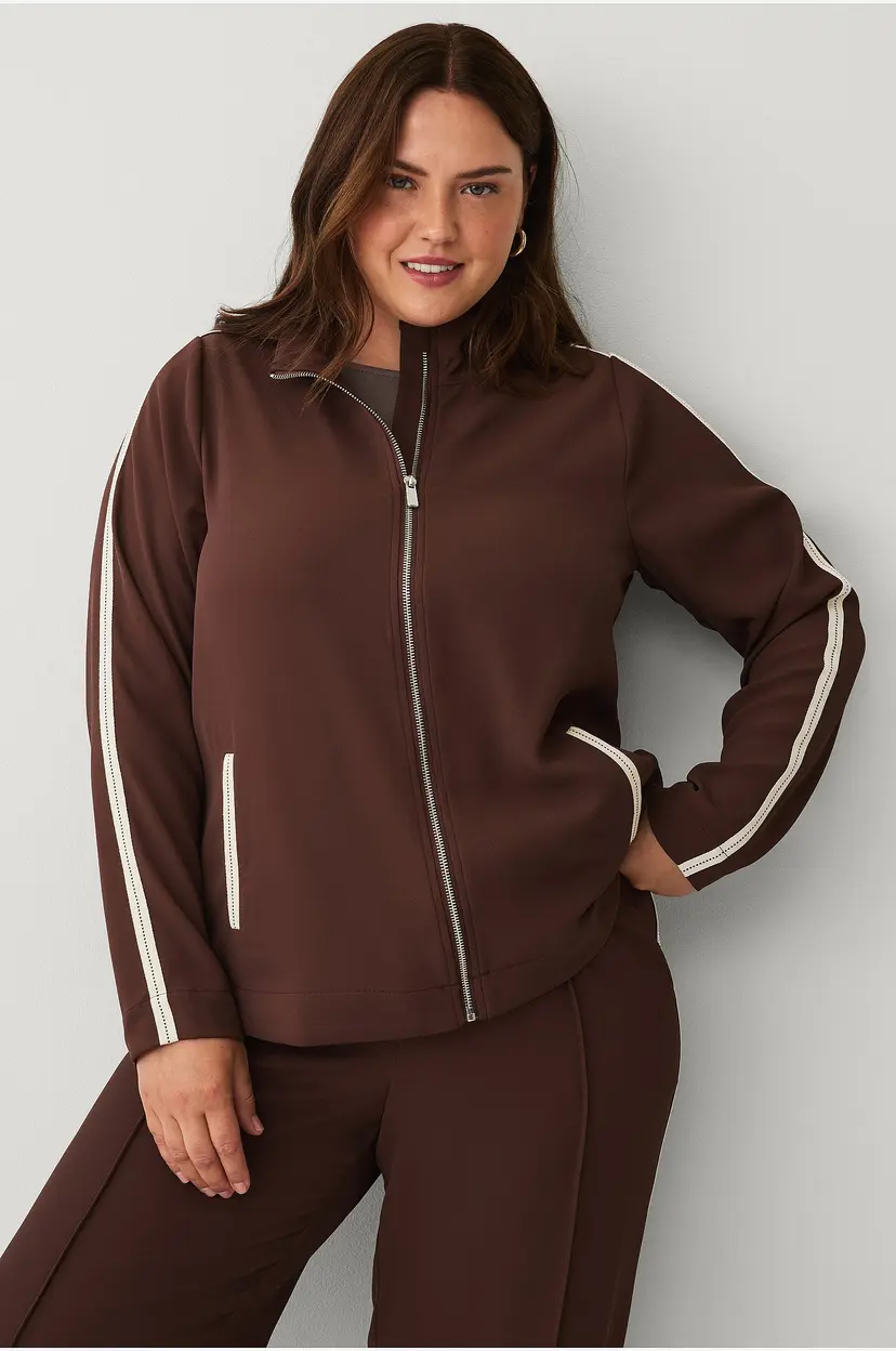 Zizzi Kardigan mClaudia L/S - Brun