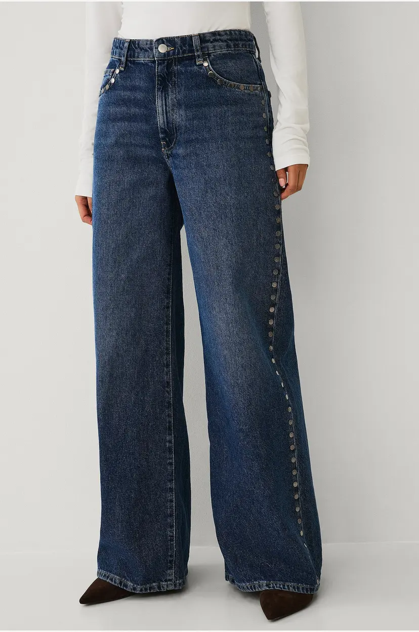 Mango Jeans Studs - Blå