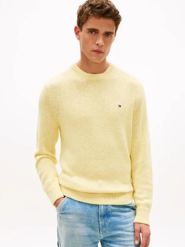 Tommy Hilfiger TWO TONE BOUCLE CREW NECK