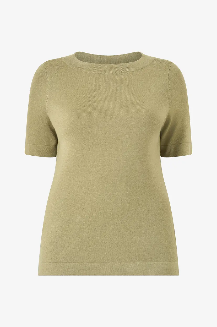 KAFFE Curve Genser KClizzy Boatneck Pullover - Grønn