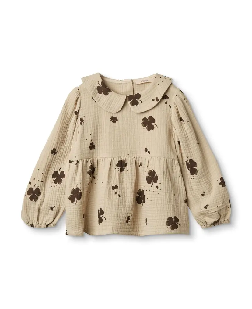 Fliink Fliink Clover Blouse Light Woven Humus/Cafafe Aop (98 /3 år)
