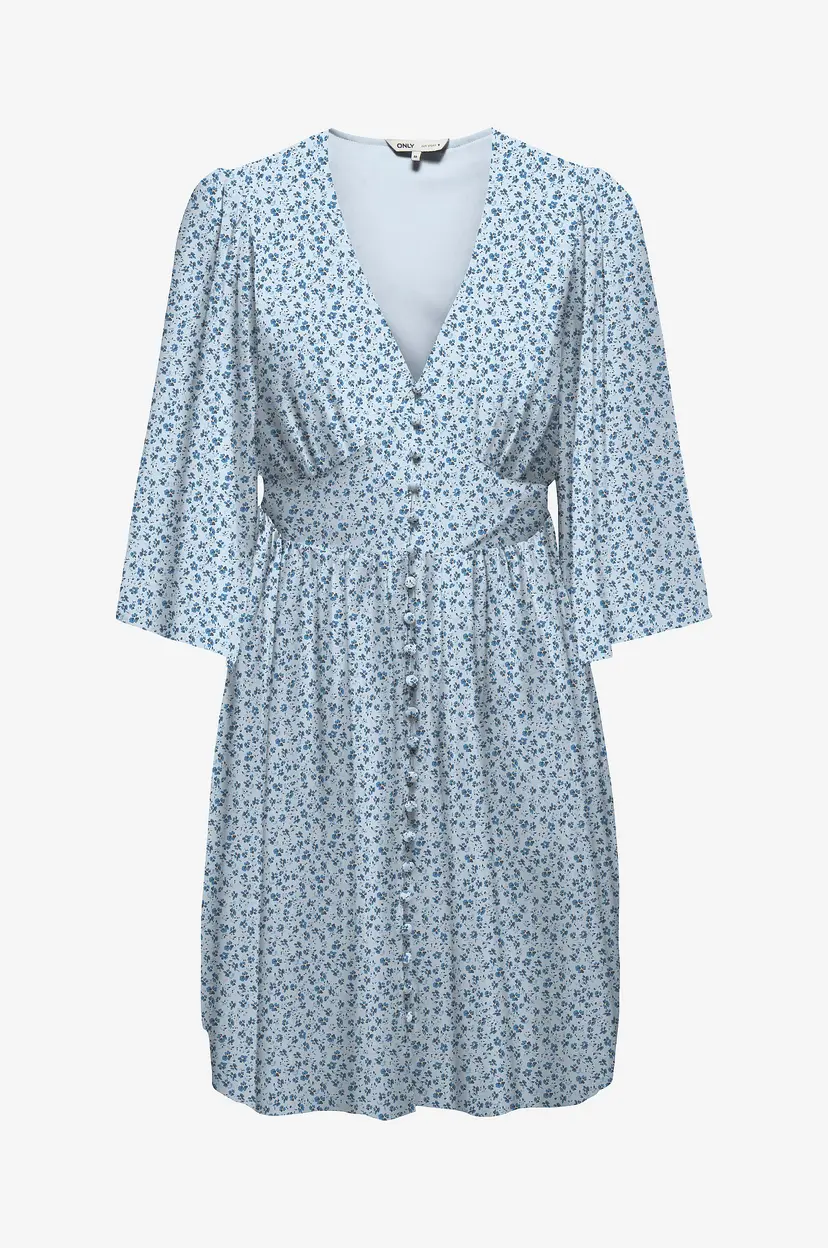 ONLY Kjole onlAmanda 3/4 Short Dress - Blå