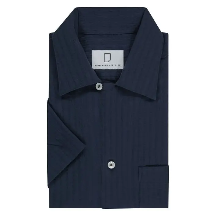 Born With Appetite WALKER CREPE CAMP SHIRT SS