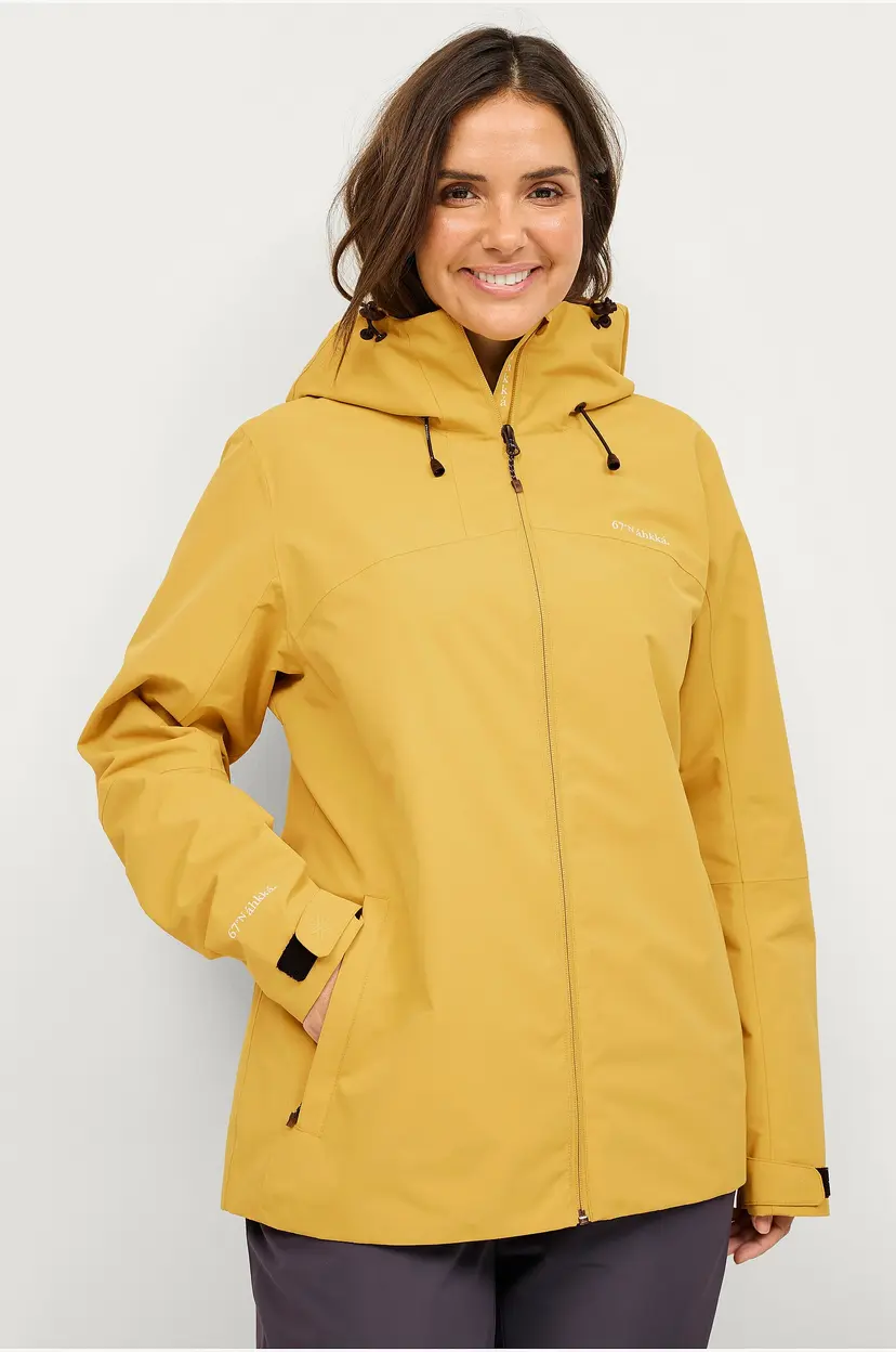 Áhkká Skalljakke Shell Jacket W - Gul