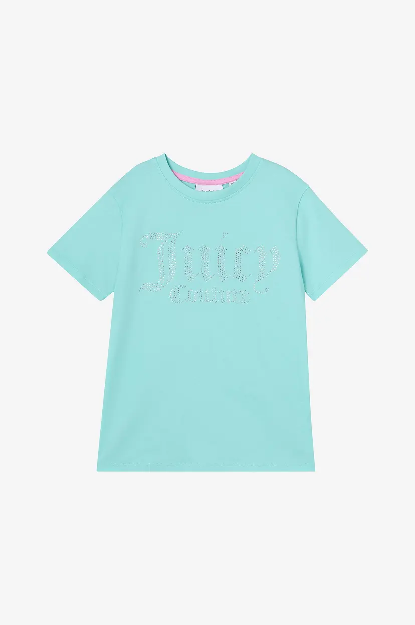 Juicy Couture T-skjorte Diamante Fitted - Blå