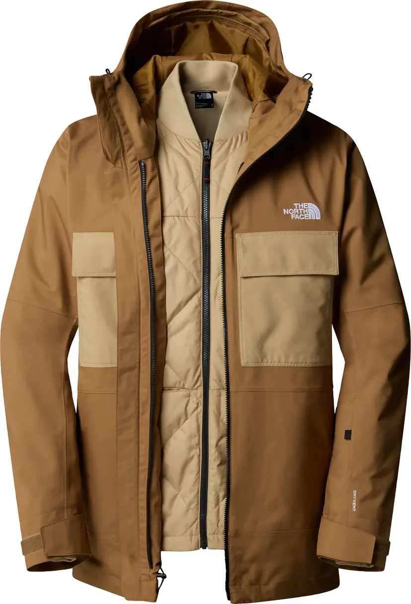 The North Face The North Face Men's Fourbarrel Triclimate Jacket Utility Brown/khaki Stone