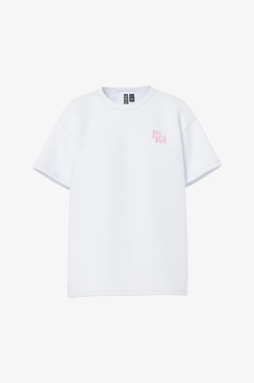 Pieces T-skjorte pcAlifi Fasttrack SS Oversize Tee J - Hvit