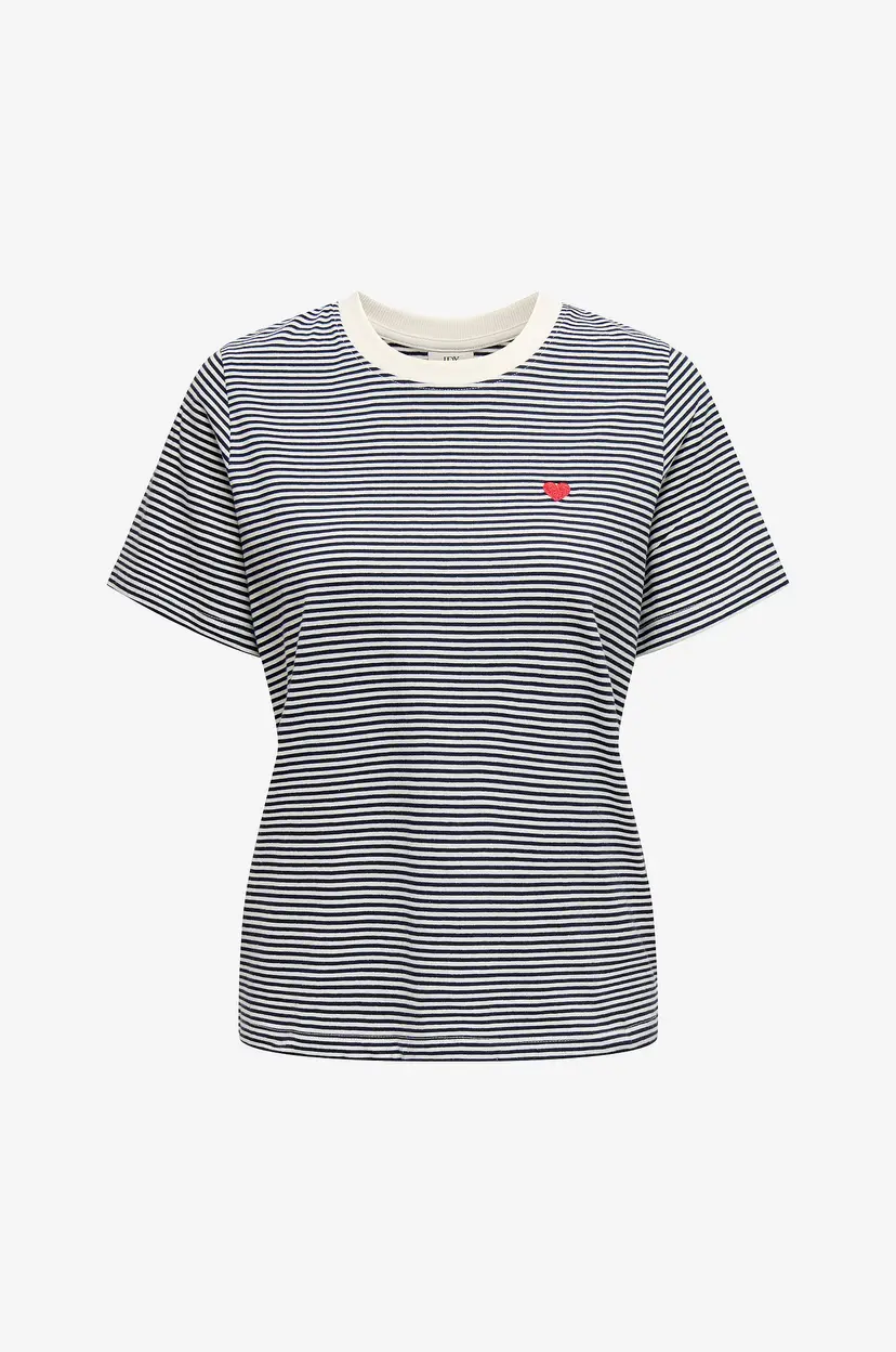 JDY T-skjorte jdyPisa S/S Print Top Jrs - Svart
