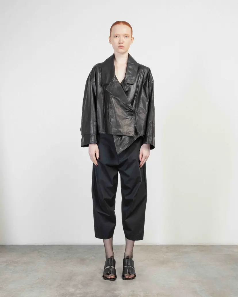 Le Ruemarcel Le Ruemarcel DF377BIS Black Leather jacket