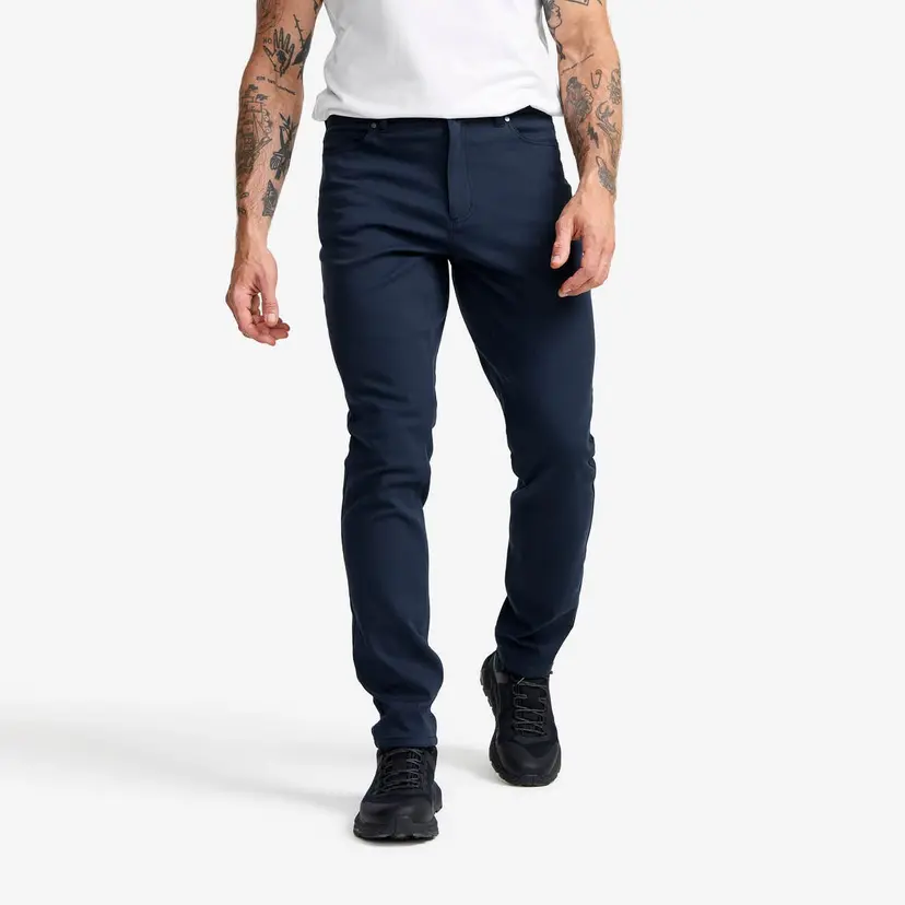 RevolutionRace Path Stretch Jeans Herre Deep Navy