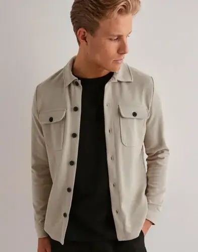 Only & Sons Only & Sons Onsnewkodyl Overshirt Sweat Noos Overshirts Hvit