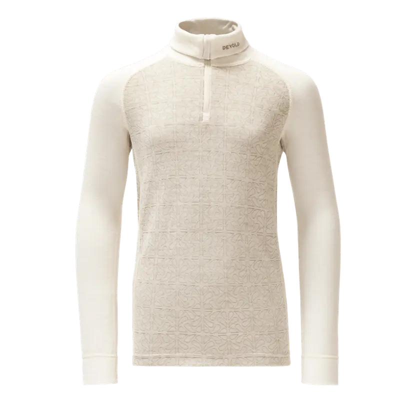 Devold Devold - Duo Active Merino Zip Neck Junior - Size 10 - Hvit