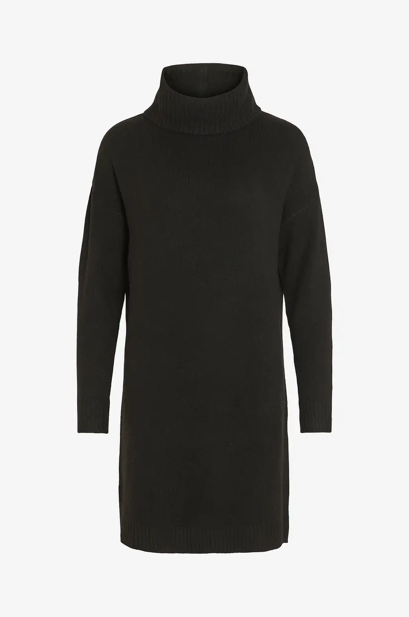 Vila Kjole viHanna Rollneck Knit Dress - Blå