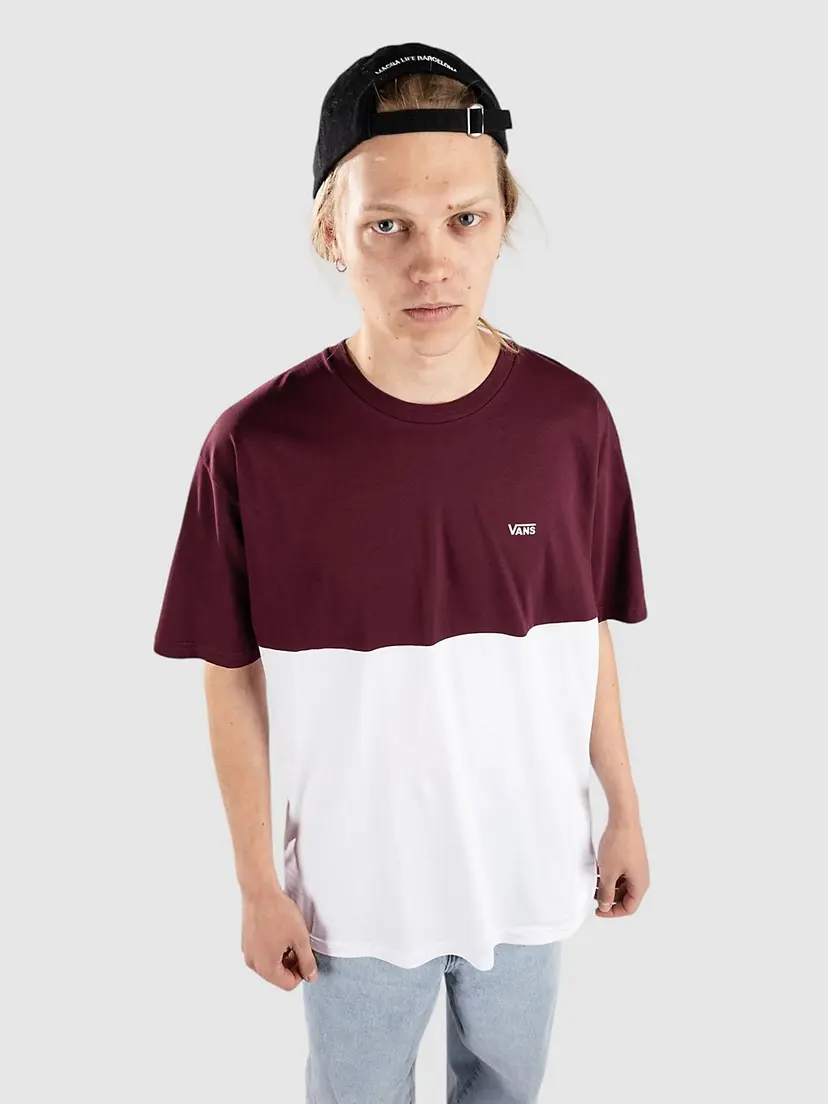 Vans Vans Colorblock T-skjorte rød
