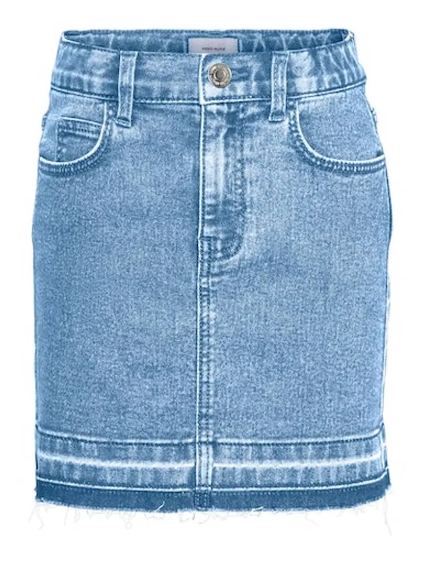 Vero Moda Girl Vero Moda Girl Hailey Skjørt Light Blue Denim (164 /14 år)